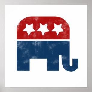 Affiches Logo GOP vintage