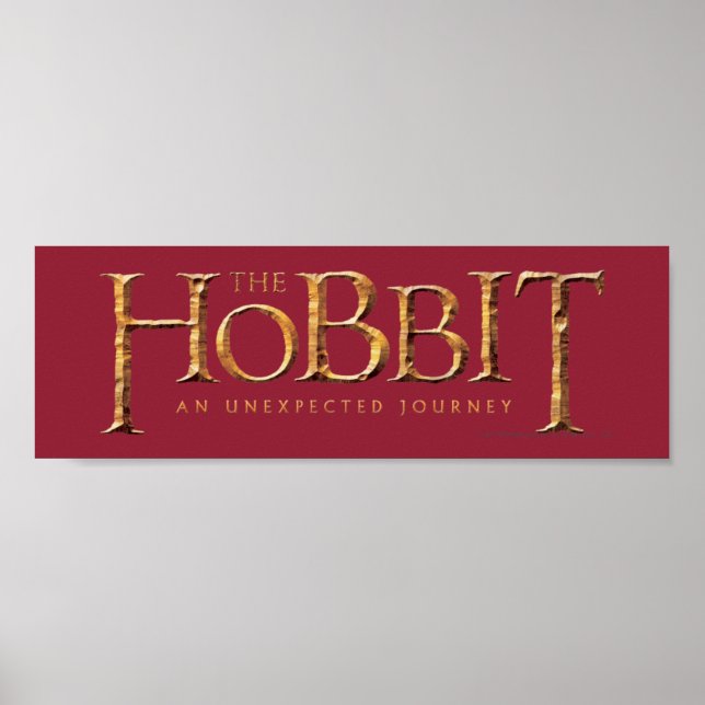 Affiches Logo Hobbit Texturé (Devant)