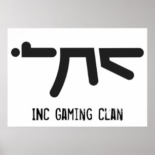 Affiches Logo noir d'inc. AK47