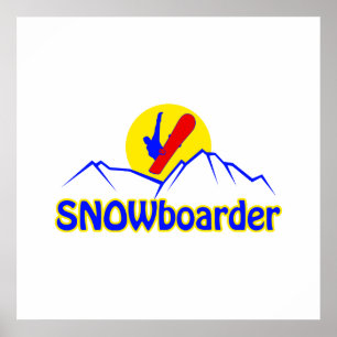 Affiches Logo SNOWboarder