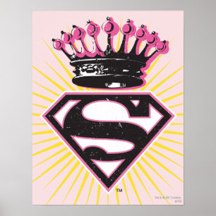 Affiches Logo Supergirl avec Couronne