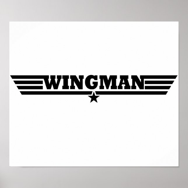 Affiches Logo Wingman Wings (Devant)