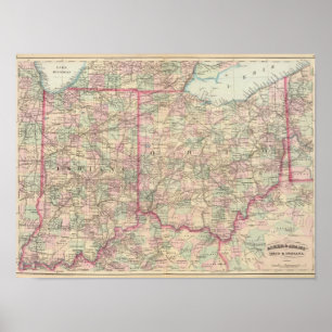 Affiches L'Ohio, Indiana