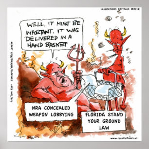 Affiches Loi Floride Stand Your Ground Visite l'Enfer Drôle
