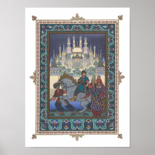 Affiches L'oiseau-feu : Tsarevich Ivan sur le cheval