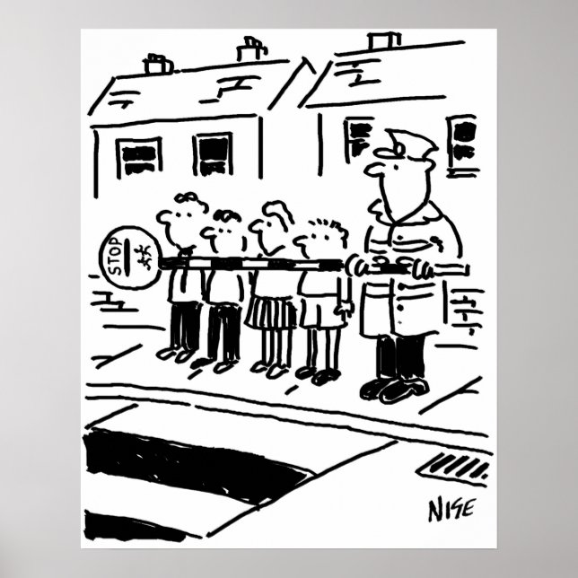 Affiches Lollipop Man utilise Lollipop pour faire une barri (Devant)