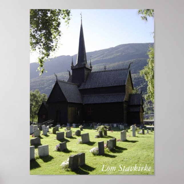 Affiches Lom Stavkirke (Devant)