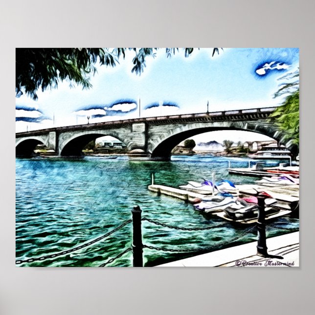 Affiches London Bridge at Lake Havasu City, Arizona (Devant)