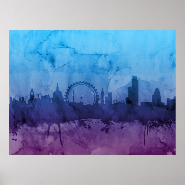 Affiches London England Skyline (Devant)