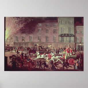 Affiches London Fire Engines, engraved by R.G. Reeve