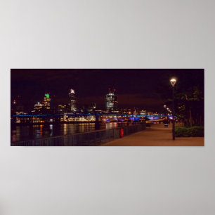 Affiches London Skyline & Millennium Bridge