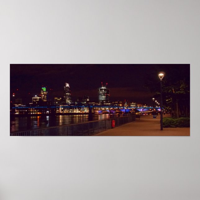 Affiches London Skyline & Millennium Bridge (Devant)