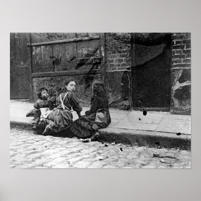 Affiches London Slums, Twine Court (Devant)