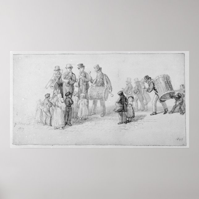Affiches London Street Band, 1839 (Devant)