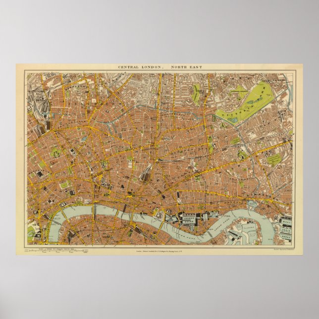 Affiches Londres Nord-Est (Devant)