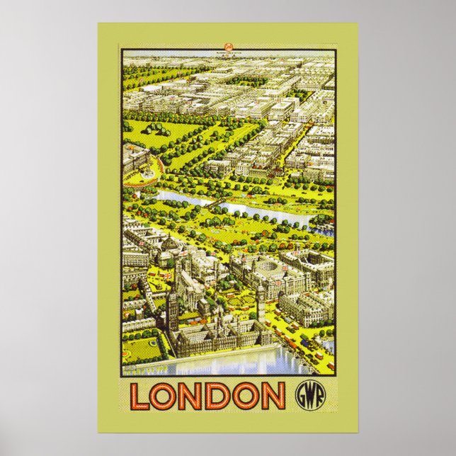 Affiches Londres par GWR (frontière) (Devant)