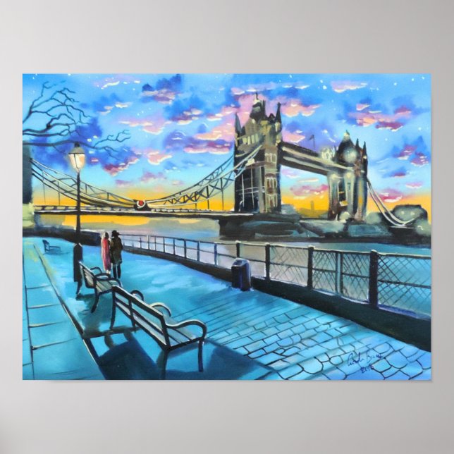 Affiches Londres Thames (Devant)