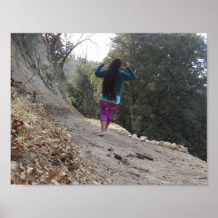 Affiches Longs Cheveux Dans La Forêt