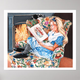 Affiches LookGlass Alice : la lecture déclenche l'imaginati