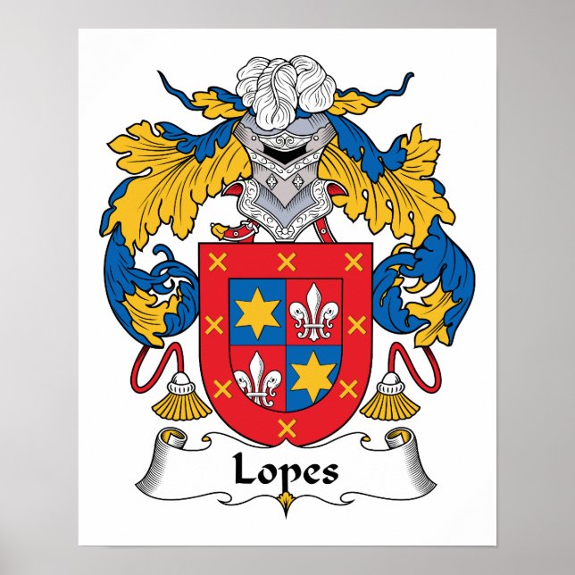Affiches Lopes Family Crest (Devant)