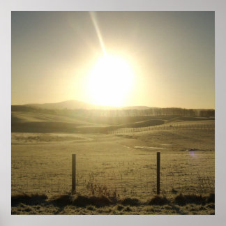 Affiches L'Orbe de la vie Un paysage éblouissant au lever d