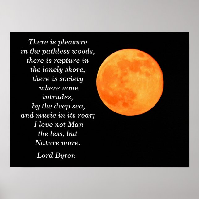 Affiches Lord Byron citation - Art print (Devant)
