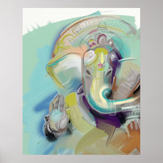 Affiches Lord Ganesh Elephant Buddha
