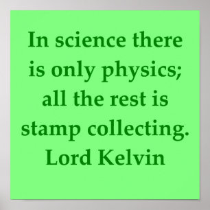 Affiches Lord Kelvin, citation