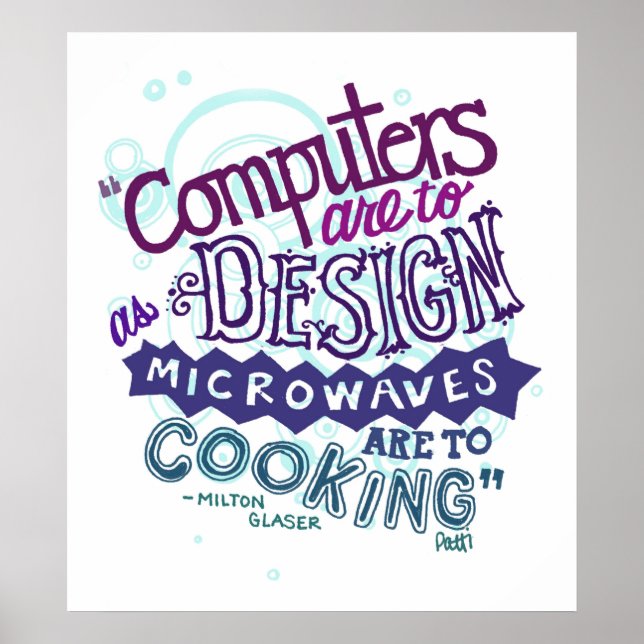 Affiches L'ordinateur doit concevoir.. (Devant)