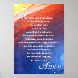Affiches Lords Prière chrétienne Inspiration spirituelle