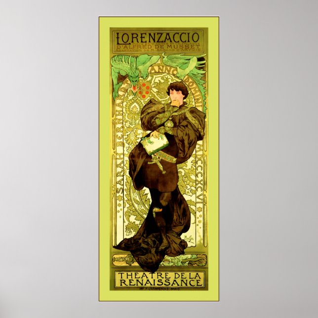 Affiches Lorenzaccio ~ Alphonse Mucha (Devant)
