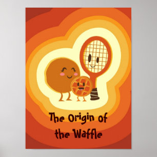 Affiches L'origine de la gaufre
