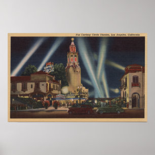 Affiches Los Angeles, CAFox Carthay Circle Theatre View