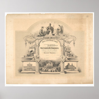 Affiches Los Angeles Fire Department Certificate (0891A)
