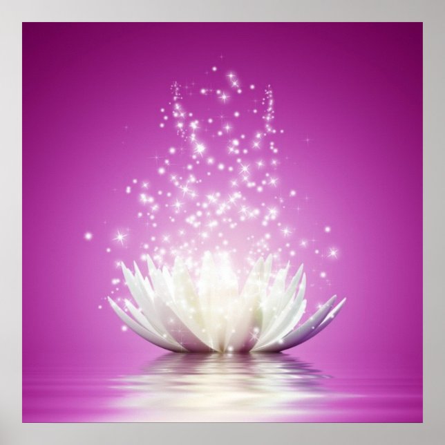 Affiches Lotus chakra amour guérisseur guérisseur yoga zen  (Devant)