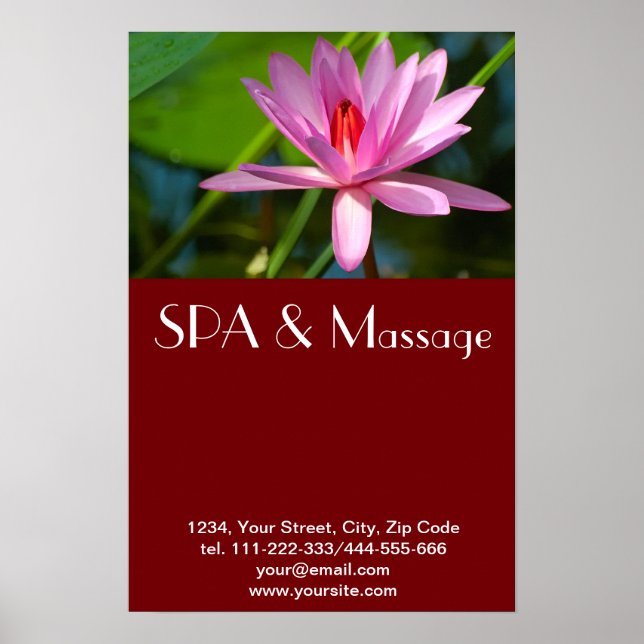 Affiches Lotus rose (Devant)