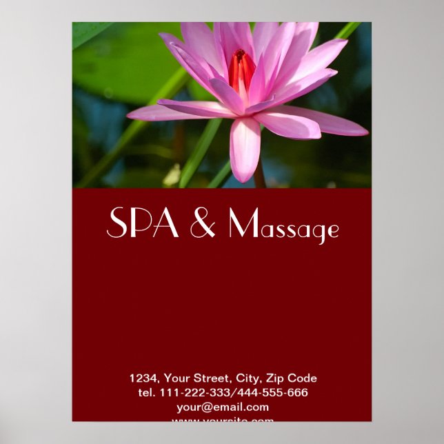Affiches Lotus rose (Devant)
