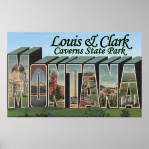 Affiches Louis & Clark Caverns Park, Montana