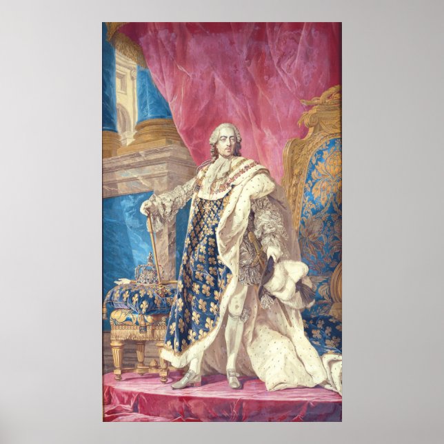 Affiches Louis XV en Robes de couronnement (Devant)