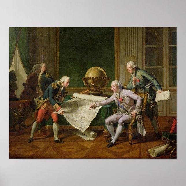 Affiches Louis XVI donne des instructions à La Perouse (Devant)