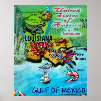 Affiches Louisiane USA