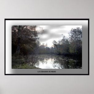 Affiches Louisianna-Sunrise-Poster - Customisé