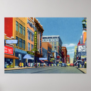 Affiches Louisville Kentucky Fourth Avenue looking North