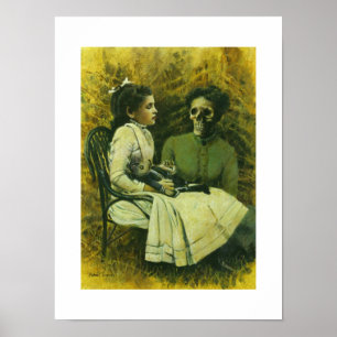 Affiches Loup gothique Enfant Art Imprimer