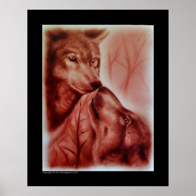 Affiches Loups de neige de l'Alaska (Devant)