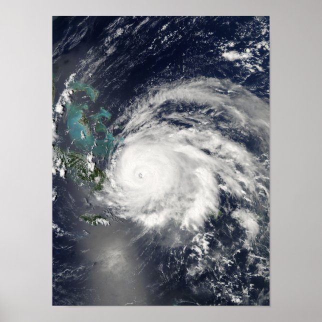 Affiches L'ouragan Ike sur Cuba, Hispaniola (Devant)