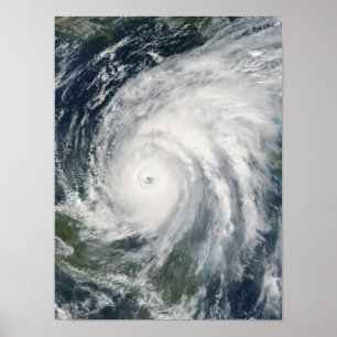Affiches L'ouragan Wilma sur le Mexique