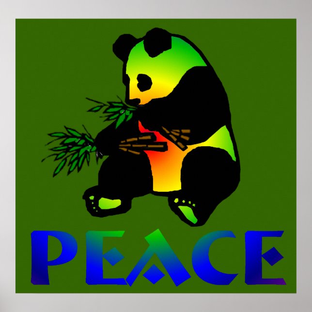 Affiches L'ours du Panda Peace (Devant)