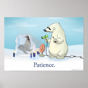 Affiches L'ours polaire patient