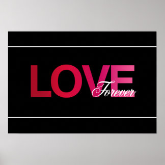 Affiches Love Forever Art Print
